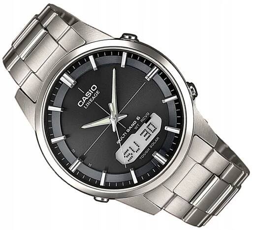 TITANOVÉ PÁNSKÉ HODINKY CASIO LCW-M170TD-1A SOLAR OVLÁDANÉ DCF 39MM PREMIUM
