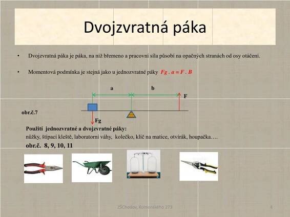 PPT - P2.3.57 Jednozvratná a dvojzvratná páka PowerPoint Presentation - ID:3189770