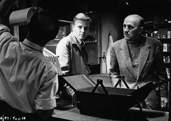 Karlheinz Böhm, Michael Powell - Šmírák - Z natáčení