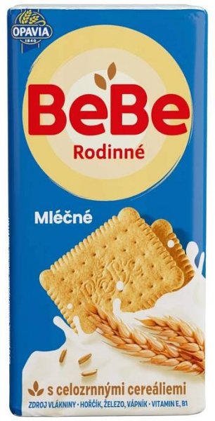 Opavia sušenky BeBe Rodinné mléčné cereální