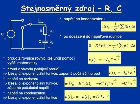 PPT - Základy elektrotechniky Přechodové jevy PowerPoint Presentation - ID:4829160