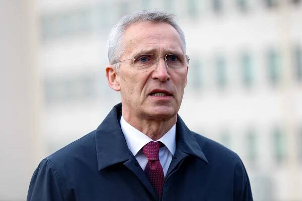 NATO Secretary-General Jens Stoltenberg visits Ramstein U.S. Air Base