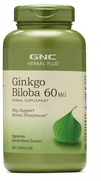GNC Herbal Plus Ginkgo Biloba, Capsules 300 ea