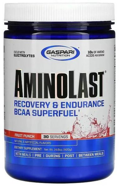 Aminolast, Recovery & Endurance BCAA Superfuel, Fruit Punch, 14.8 oz (420 g)