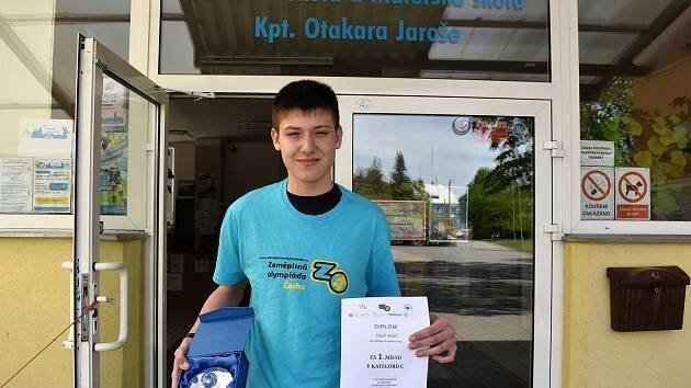 Nejlepší český zeměpisář je z Loun. Kuba Polák vyhrál celorepublikovou olympiádu