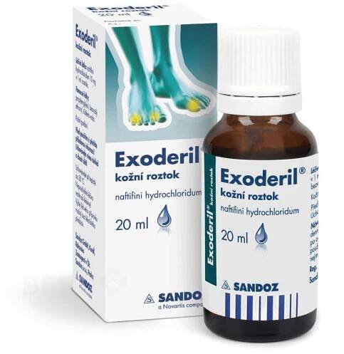 EXODERIL 10MG/ML kožní podání SOL 1X20ML - Lékárna Damona