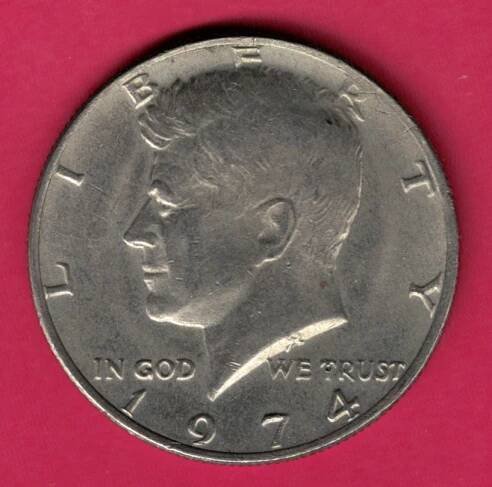 USA Half Dollar 1974 oběhová mince J.F. Kennedy - Numismatika