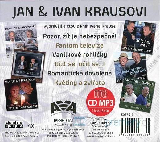 Jan Kraus, Ivan Kraus - Pozor, žít je nebezpečné! / komplet 6 audioknih (MP3-CD) - audiokniha | DVD-PREMIERY.CZ