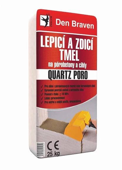 Den Braven Lepicí a zdicí tmel na pórobetony a cihly QUARTZ PORO 25 kg nakoupit u OBI