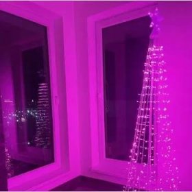 Vánoční dekorace VOR STROM 480-2M Záblesk - vánoční dekorace svítící strom se záblesky, výška 1,4 a 2m dle sestavení, nap. ze zásuvky 230V, svit bílá studená, teplá, modrá růžová, 480 LED Barva: