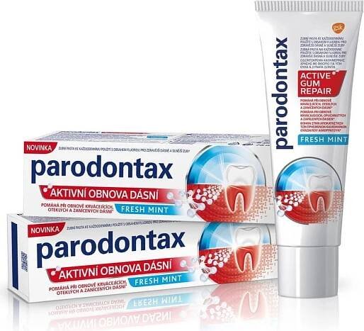 Kde koupit Parodontax Aktivní obnova dásní Fresh Mint 2 x 75 ml 2