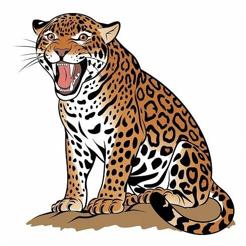 Vektorový obrázek Americký jaguár 