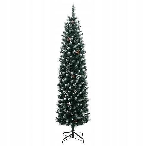 Umělý, štíhlý vánoční stromek, 150 LED světel, 150 cm Značka VidaXL
