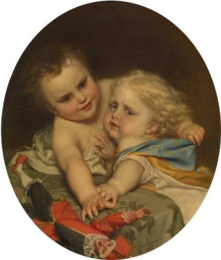 Two-Children-Playing-Around