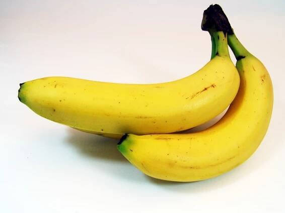 ovoce, žlutý banán, potraviny, výživa, organické, jídlo, Vegetariánská