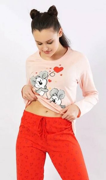 Dámská pyžamo dlouhé Koaly