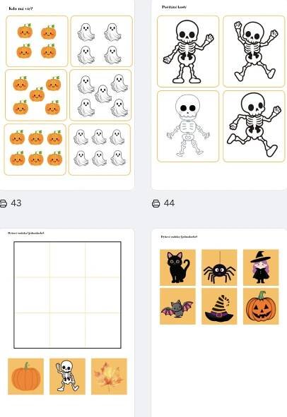 HALLOWEEN - Dýňohrátky: zásobník her, aktivit a pracovních listů | Inspirace (nejen) do školky
