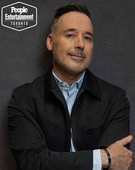 David Furnish (ELTON JOHN: NEVER TOO LATE) photographed in the PEOPLE, EW and Shutterstock Toronto International Film Festival 2024 Portrait Studio on September 7, 2024 in Toronto, Ontario, Canada. 