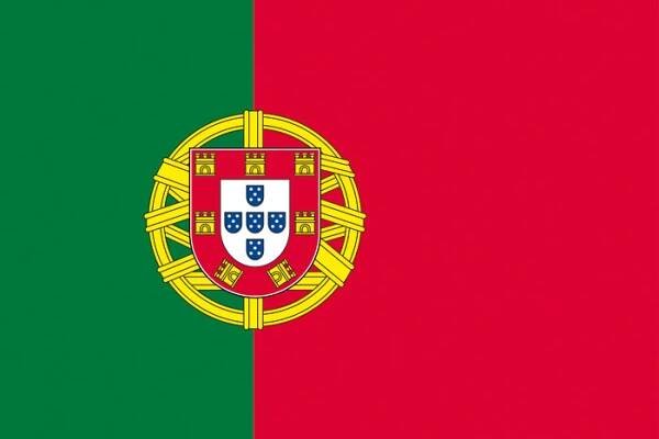 Státní vlajka Portugalsko tištěná venkovní