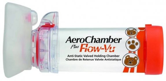 AeroChamber Plus Inhalační nástavec s chlopní a maskou pro kojence - skladem