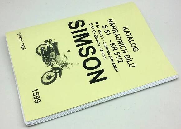 Simson S51 a KR51-2 Mototechna Katalog ND 1985 reprint - Image 6