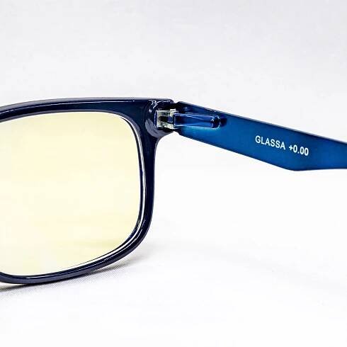 GLASSA Blue Light Blocking Glasses PCG 02, dioptrie: +3.00 modrá