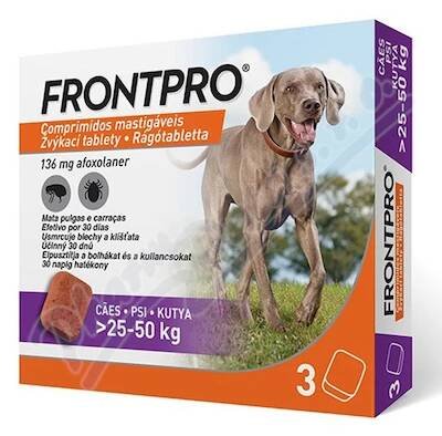 Frontpro 136mg 25-50kg žvýkací tbl.3