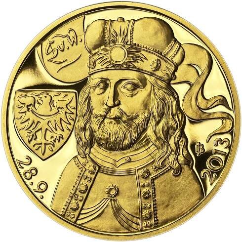 Relikvie sv. Václava - II. - 1/2 Oz zlato Proof