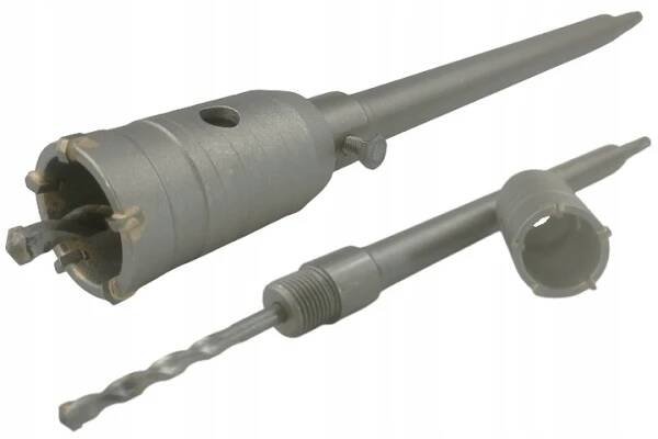 KORUNKOVÝ VRTÁK NA ZDIVO BETONU SDS PLUS KORUNKA 40 mm FRÉZA + ADAPTÉR 450 mm