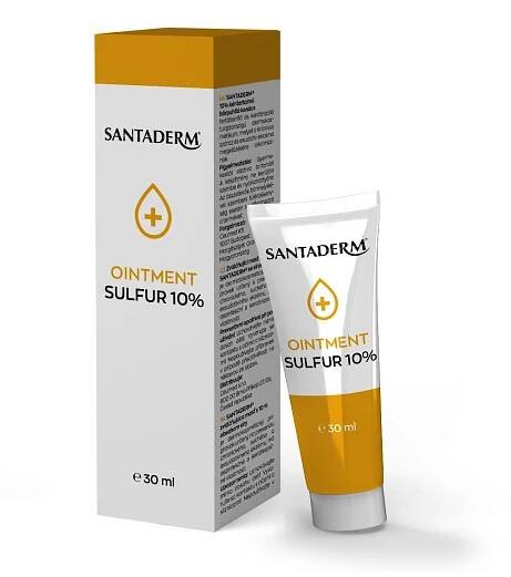 Santaderm Zvláčňujicí mast s 10% obsahem síry 30 ml