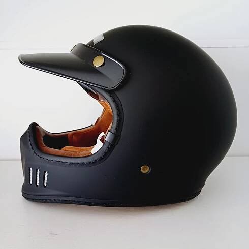Retro přilba Black ROYALE SOLID - S