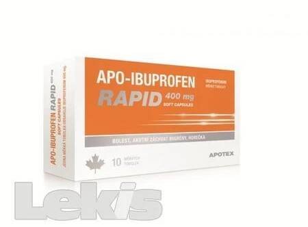 APO-IBUPROFEN RAPID 400 MG SOFT CAPSULES POR CPS MOL 20X400M posl. 2ks skladem