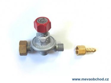MEVA Regulátor tlaku PB 0,5-4 Bar, 14 kg/h G3/8" s hadičníkem NP01011 Cavagna