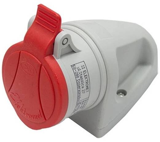 Zásuvka na zeď 380V ELEKTROMET GSM-32A/5