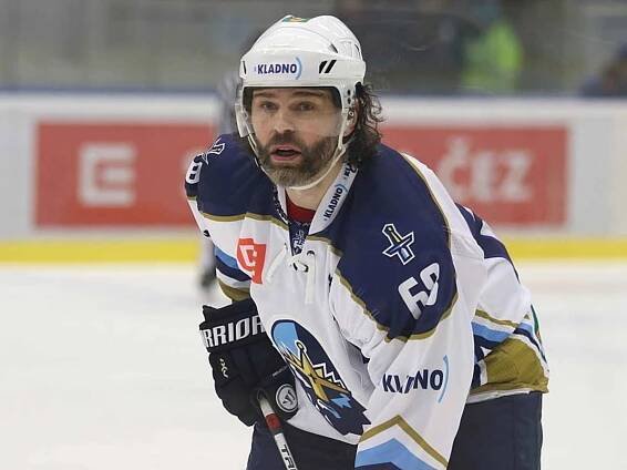 Hokejová Chance liga: Rytíři Kladno - HC Slovan Ústí nad Labem 3:2. Jaromír Jágr po více než roce hrál soutěžní zápas v Kladně.
