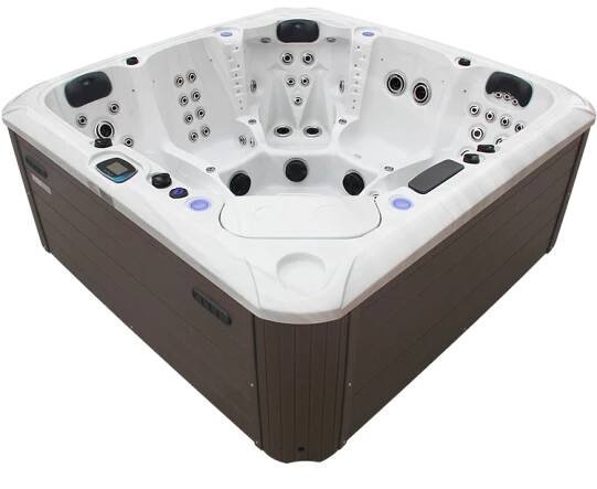 Poséidon Spa Divine Line ORION bílý mramor/šedé bednění | Dům vířivek