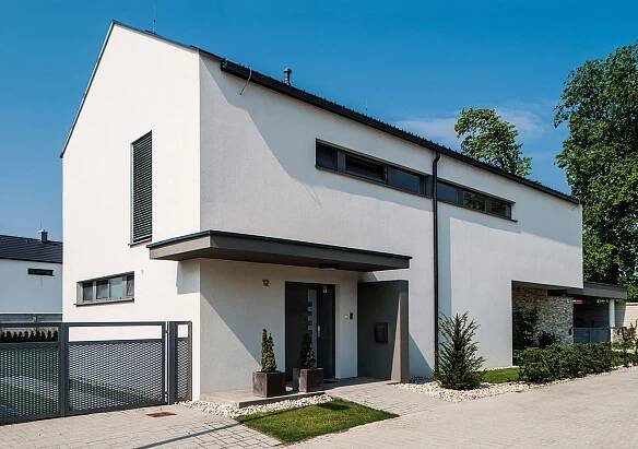 Použitý tepelněizolační systém: Baumit Star; povrchová úprava: Baumit SilikonTop FOTO BAUMIT