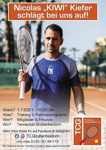Aktionstag mit Nicolas Kiefer – Willkommen beim Tennis-Club Großenheidorn!