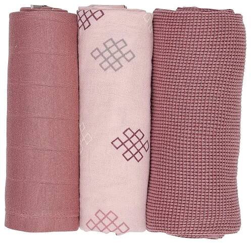 LODGER Plenky Swaddler Empire Knot 3 ks Plush 70 x 70 cm - srovnání cen | Leano.cz