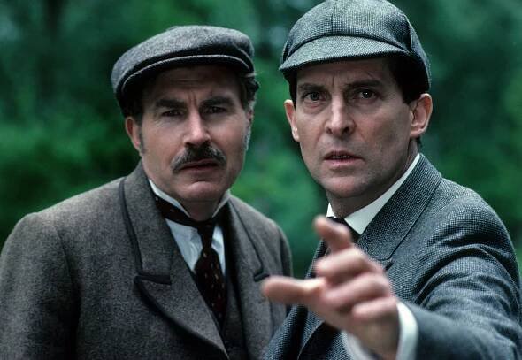 Z archivu Sherlocka Holmese - Osamělá cyklistka - Z filmu - David Burke, Jeremy Brett