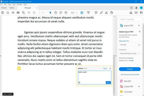 adobe acrobat reader annotation