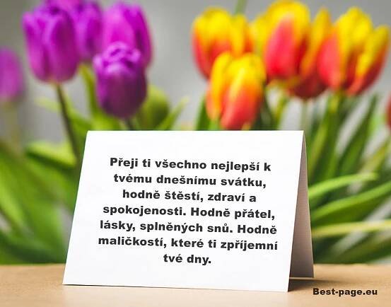 Přeji ti všechno nejlepší... Přání k svátku pro ženu