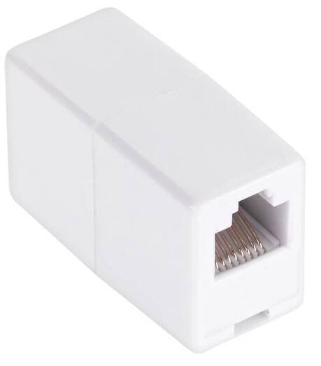 Spojka RJ45 LAN bílá OEM