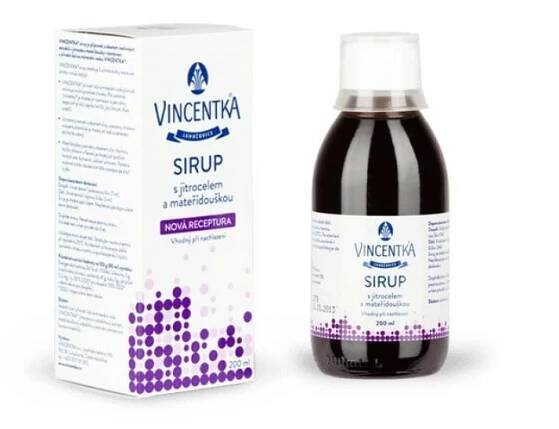 Vincentka-jitrocelový-sirup