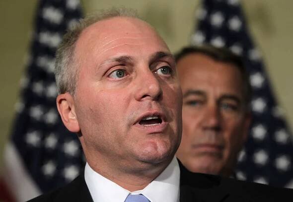 Steve Scalise in Discussion with John Boehner Wallpaper