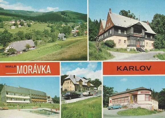 Jeseníky - Malá Morávka - Karlov - Pohlednice místopis