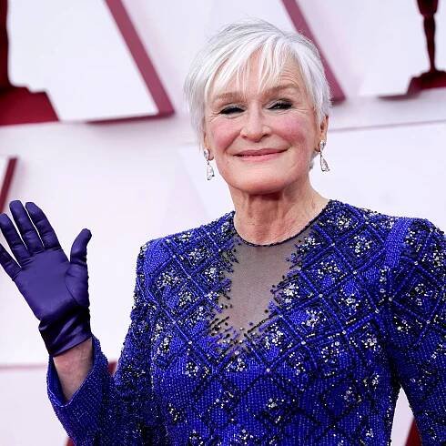 Glenn Close Is Hiding a Fun Manicure Under Her Evening Gloves at the 2021 Oscars — See Photos