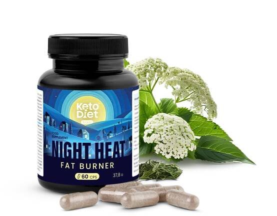Kapsle KetoDiet HEAT – noční spalovač tuků