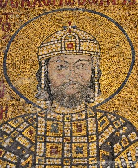Emperor Komnenos II Mosaic in Hagia Sophia
