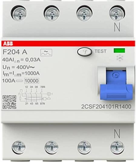 ABB 2CSF204101R1400 proudový chránič A 4pólový 40 A 0.03 A 230 V/AC, 400 V/AC